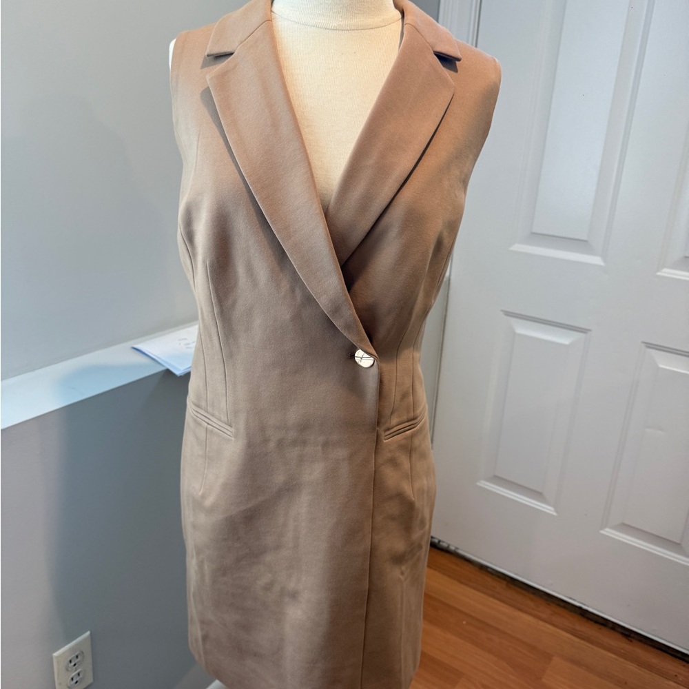 SPANX Tan Sleeveless Dress
